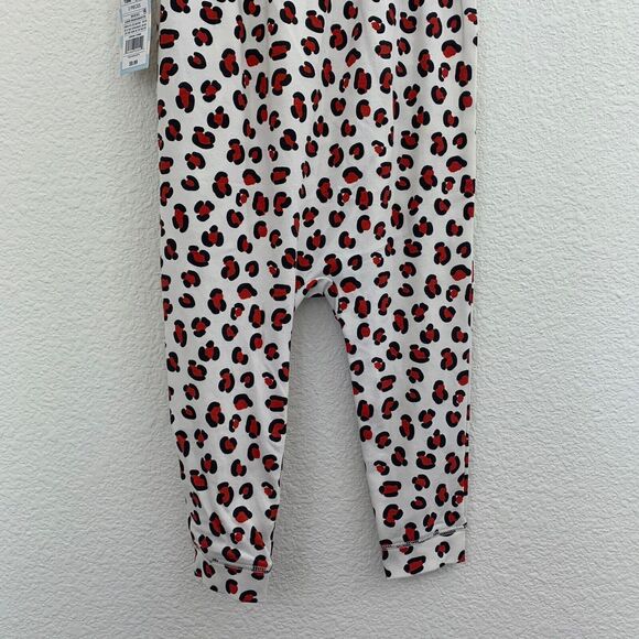 NWT Girls 18M Baby Cat & Jack Two Piece Cat Print Outfit Bib Set Big Cat Cheetah - Picture 6 of 11